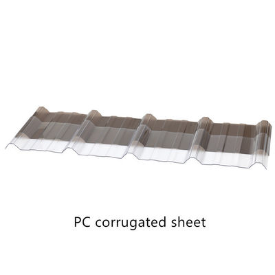 Poly Roof Corrugated Polycarbonate Sheet Ribbed Clear Profile Roofing Sheets
