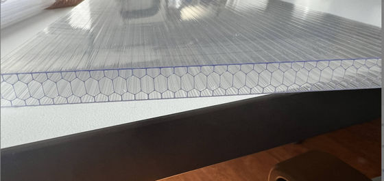 Translucent White Polycarbonate Sheet Canopy Honeycomb Poly Panels